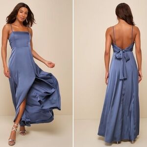 Lulu's Blue Maxi Dress
